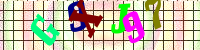 Blue Captcha Image