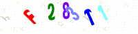 Blue Captcha Image