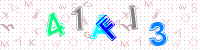 Blue Captcha Image