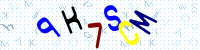 Blue Captcha Image