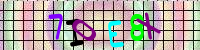 Blue Captcha Image