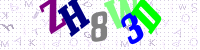 Blue Captcha Image